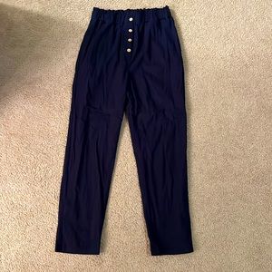 High waisted Navy Blue pants